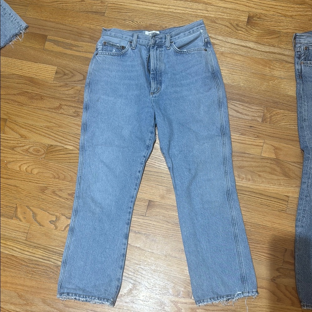 Agolde Light Blue women’s Straight Jeans